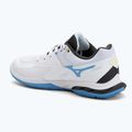 Mizuno Wave Fang 2 Badmintonschuh weiß/rosa tetra/alle im Ausland 3