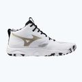 Volleyballschuhe Mizuno Wave Momentum Elite Mid white/black/gold 9