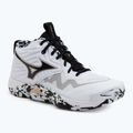 Volleyballschuhe Mizuno Wave Momentum Elite Mid white/black/gold