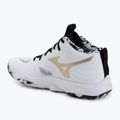 Volleyballschuhe Mizuno Wave Momentum Elite Mid white/black/gold 3