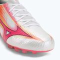 Fußballschuhe Mizuno Alpha III Japan AG white/fuchsia purple 7