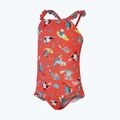 Speedo Digital Frill Thinstrap Kinder Badeanzug einteilig Orange 8-1288115155 3