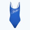Damen Badeanzug Speedo Solid Bound Scoop Turkish Sea/Bright White