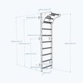 BenchK Gymnastikleiter schwarz BK-711B 11