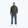 Herren Pitbull Troublemaker Sweatshirt mit Kapuze altgrün 2