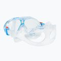 AQUASTIC Kinder-Schnorchelset Maske + Flossen + Schnorchel blau MSFK-01SN 14
