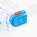 AQUASTIC Kinder-Schnorchelset Maske + Flossen + Schnorchel blau MSFK-01SN 16