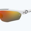 Herren Under Armour Yard Pro matte weiß/orange mehrschichtige oleophobe Sonnenbrille 7