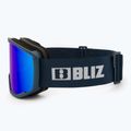Skibrille Bliz Spark dark blue/brown&blue 4