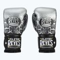 Boxhandschuhe Cleto Reyes Velcro SPaarring silver/black 2