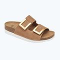 Damen-Pantoletten Scholl Montery 2 Straps Ad Med cognac 8