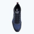 EA7 Emporio Armani Schwarz & Weiß Wildleder Sky Captain / Deep Cobal / Mineral Schuhe 5
