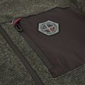 Fleece Hoodie Sweatshirt Herren CMP 35H3907 Melange Knitted forest melange/nero/ferrari 4