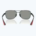 Sonnenbrille Ray-Ban Rb8336M Scuderia matt black/dark grey mirror blue/red 5