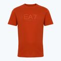 Herren EA7 Emporio Armani Sichtbarkeit Baumwolle Crew Rooibos-Tee-T-Shirt