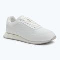 Calvin Klein Damen Schuhe HW0HW02574 Runner Lace Up Mono Pu Triple Bright White