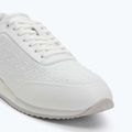 Calvin Klein Damen Schuhe HW0HW02574 Runner Lace Up Mono Pu Triple Bright White 7