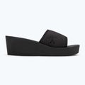 Calvin Klein Damen Flip Flops YW0YW01725 Beach Wedge Slide Canvas dreifach schwarz 2