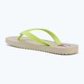 Damen Zehentrenner Tommy Jeans Logo Summer white clay/lime essence 3
