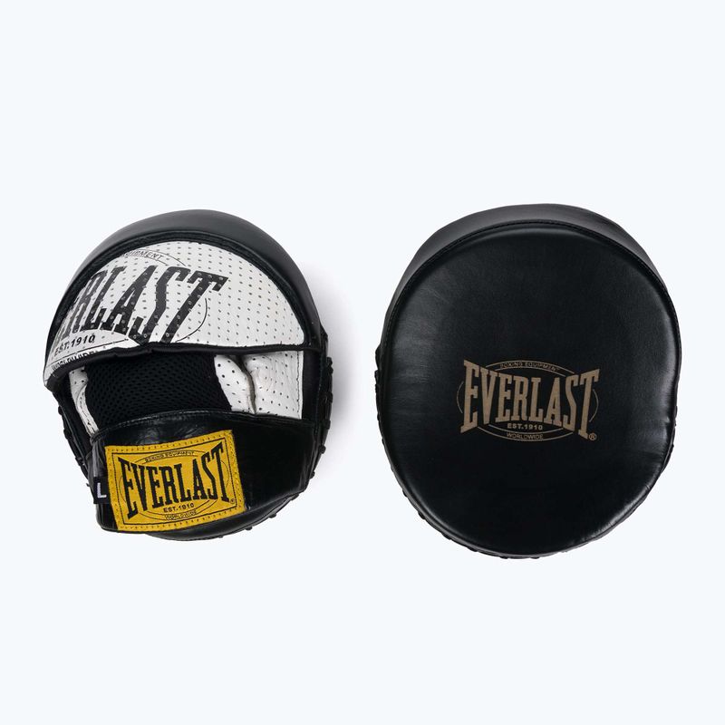 EVERLAST 1910 Pro Mantis Mitts weiß und schwarz Coaching Discs EV4800 2