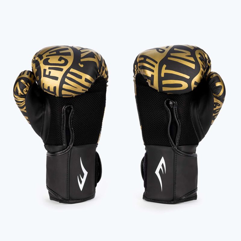 Everlast Spark schwarz/gold Boxhandschuhe EV2150 BLK/GLD 3