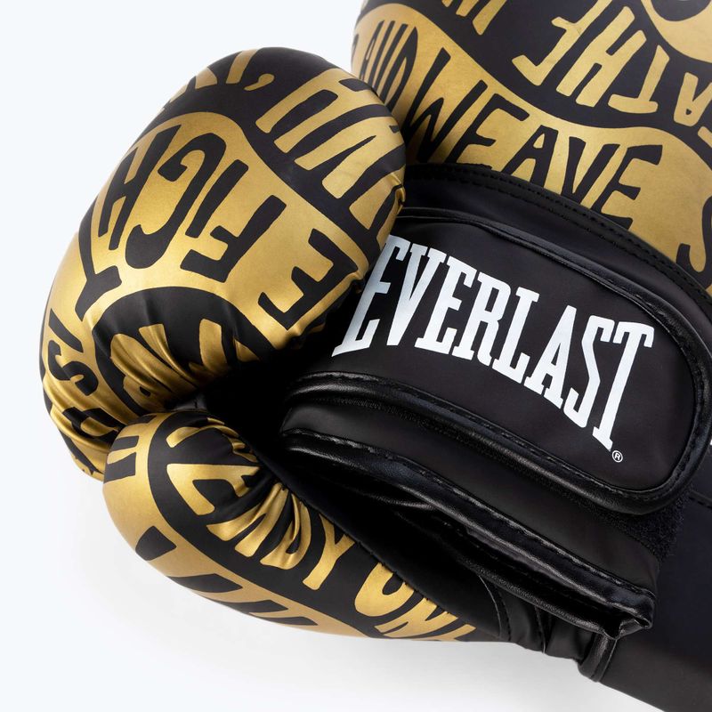 Everlast Spark schwarz/gold Boxhandschuhe EV2150 BLK/GLD 5