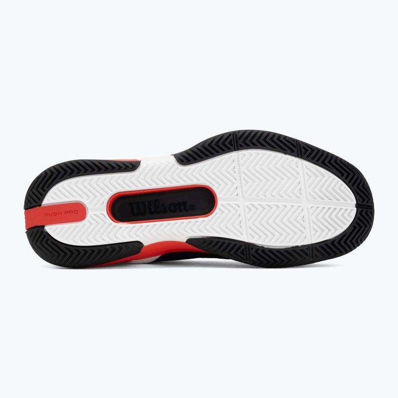 Herren-Tennisschuhe Wilson Rush Pro 5 black/infrared/white 4