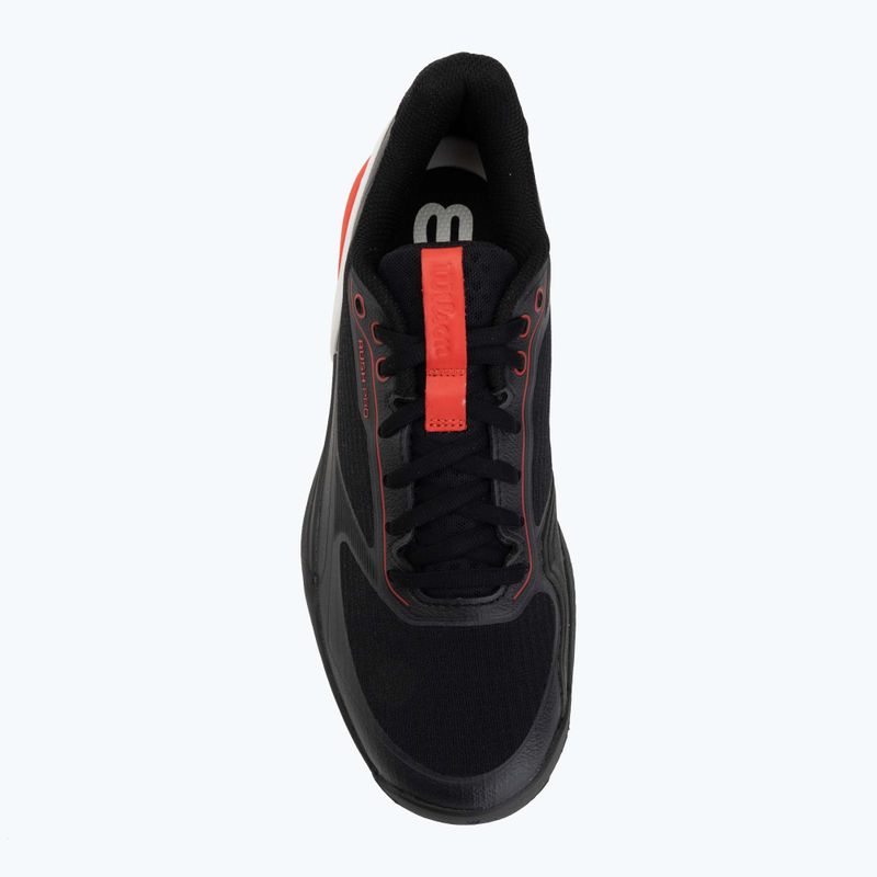 Herren-Tennisschuhe Wilson Rush Pro 5 black/infrared/white 5