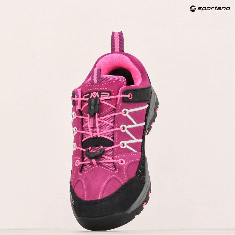 CMP Kinder-Trekking-Stiefel Rigel Low Wp beere / rosa fluo 15
