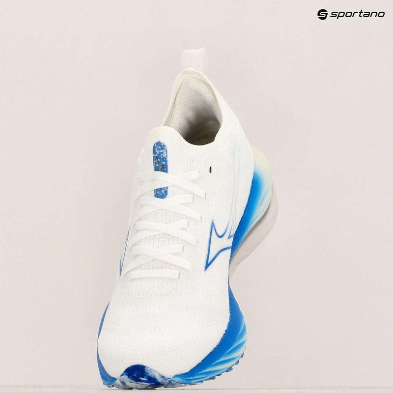 Laufschuhe Damen Mizuno Wave Neo Wind white/silver/peace blue 10