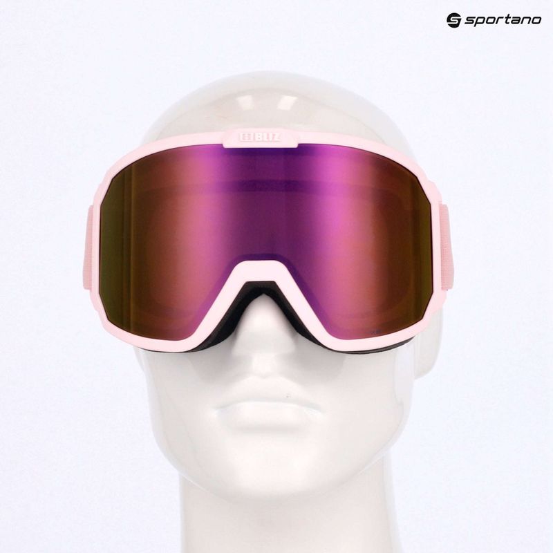 Skibrille Bliz Rave matt powder pink/brown pink multi 8