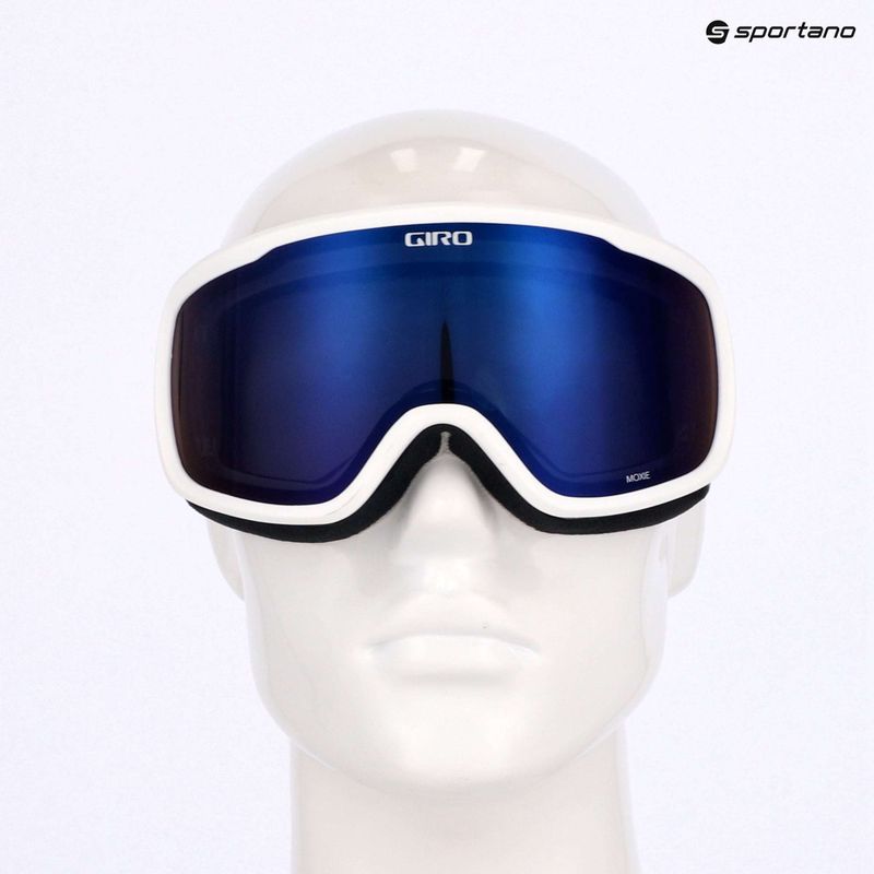 Skibrille Damen Giro Moxie white & grey chute/ cobalt/ yellow 7