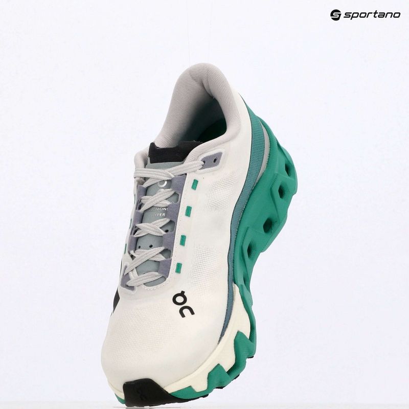 Laufschuhe Damen On Cloudmonster Hyper white/mint 9