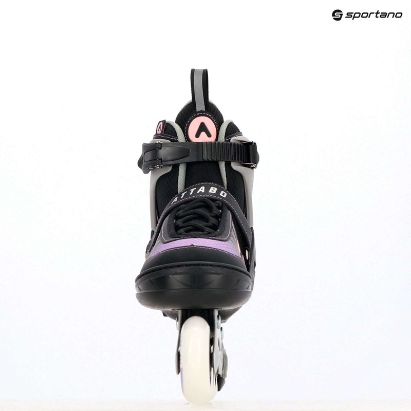 ATTABO Bladeroll Kinder Inline-Skates verstellbar schwarz/lila 17