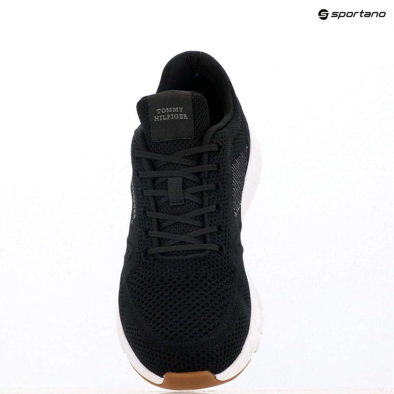 Herren Tommy Hilfiger Comfort Run Knit schwarz Schuhe 9