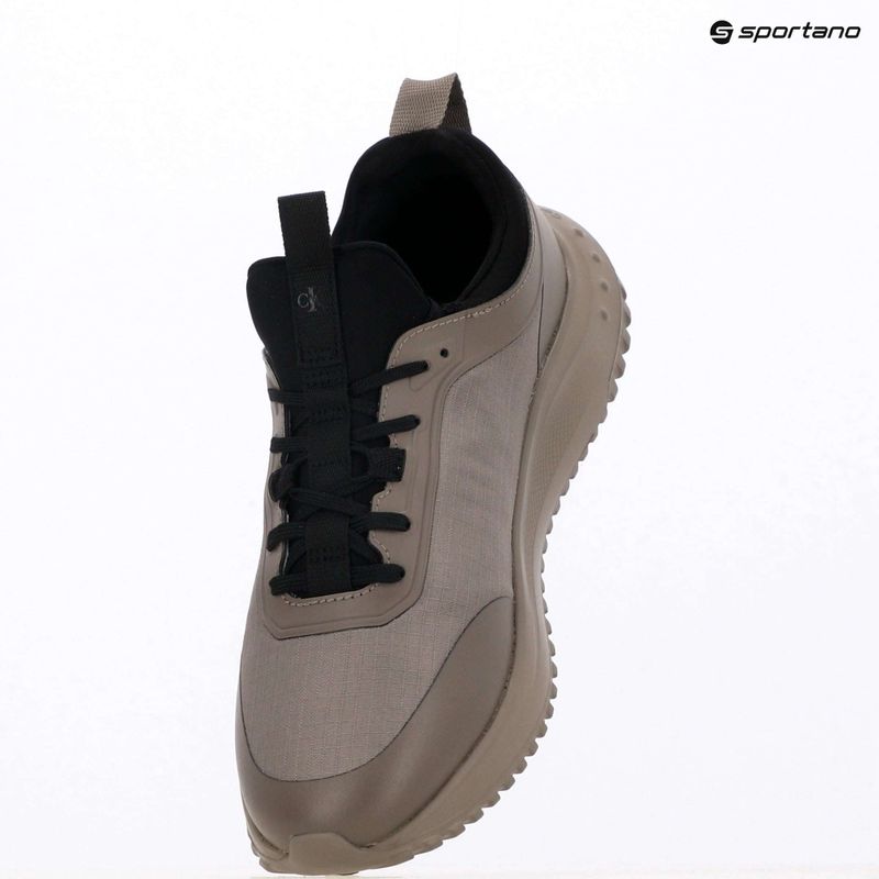 Herrenschuhe Calvin Klein YM0YM01443 Eva Runner Laceup Sock Mat Mix taupe smoke/black 9