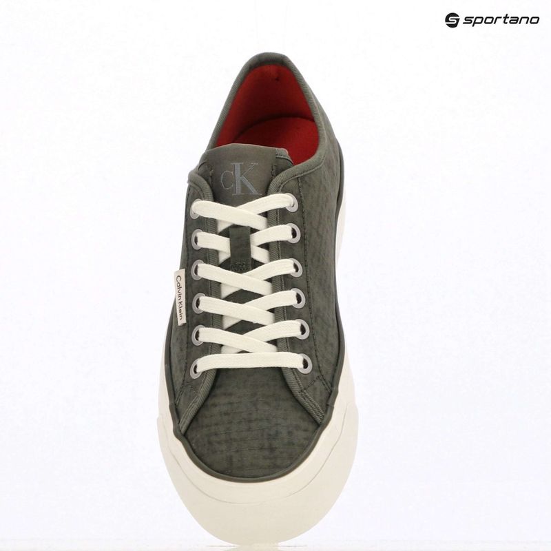 Damenschuhe Calvin Klein HW0HW02970 Vulc Flatf Laceup Ripst deep lichen green/pink yarrow 9
