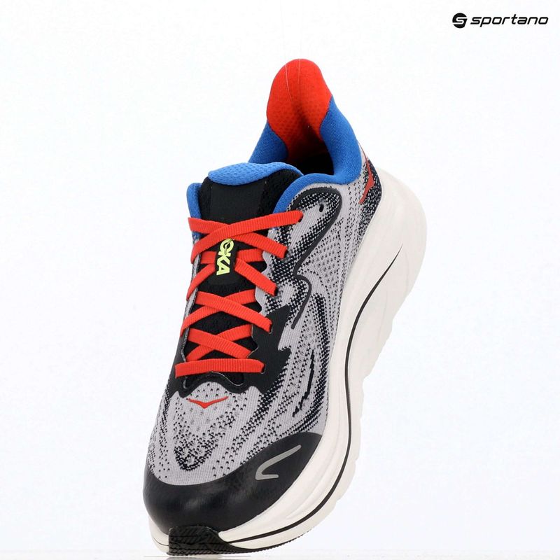 Kinder-Laufschuhe HOKA Clifton 10 foggy grey/black 10