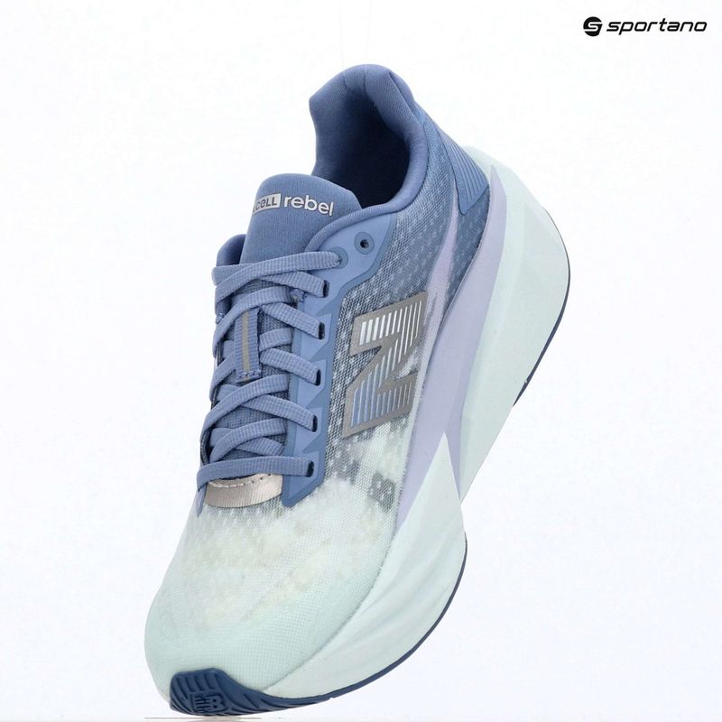 Damen-Laufschuhe New Balance FuelCell Rebel V5 fairweather blue/glint blue 9