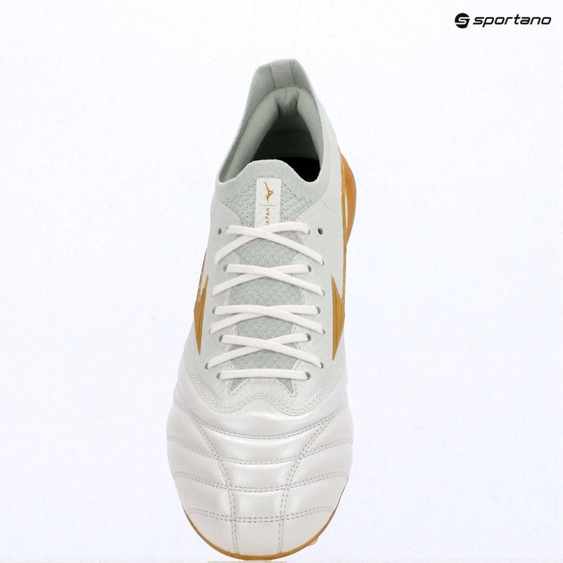 Fußballschuhe Mizuno Morelia Neo IV Beta Japan FG white/mp gold/cool gray 3c 9