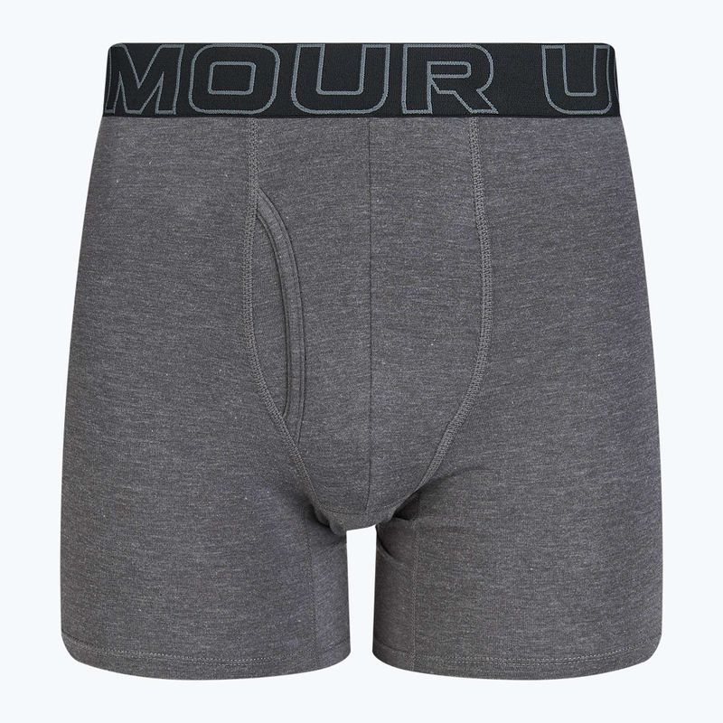 Herren Unterhosen Under Armour Perf Cotton 6" 3 Stk. carbon black/galaxy black 2