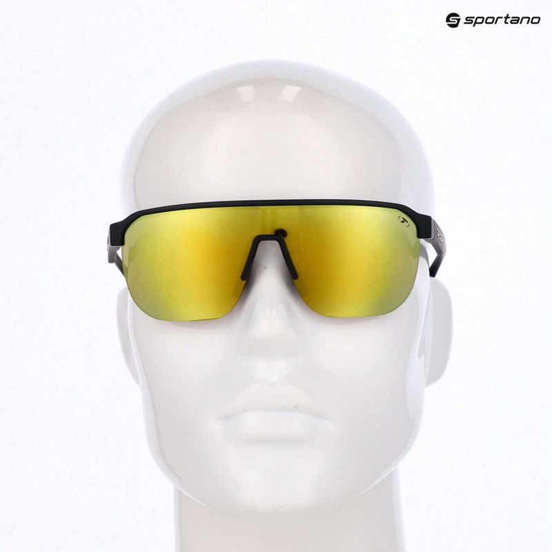 Sonnenbrille Tifosi Sanctum SL matte black/smoke yellow mirror 4