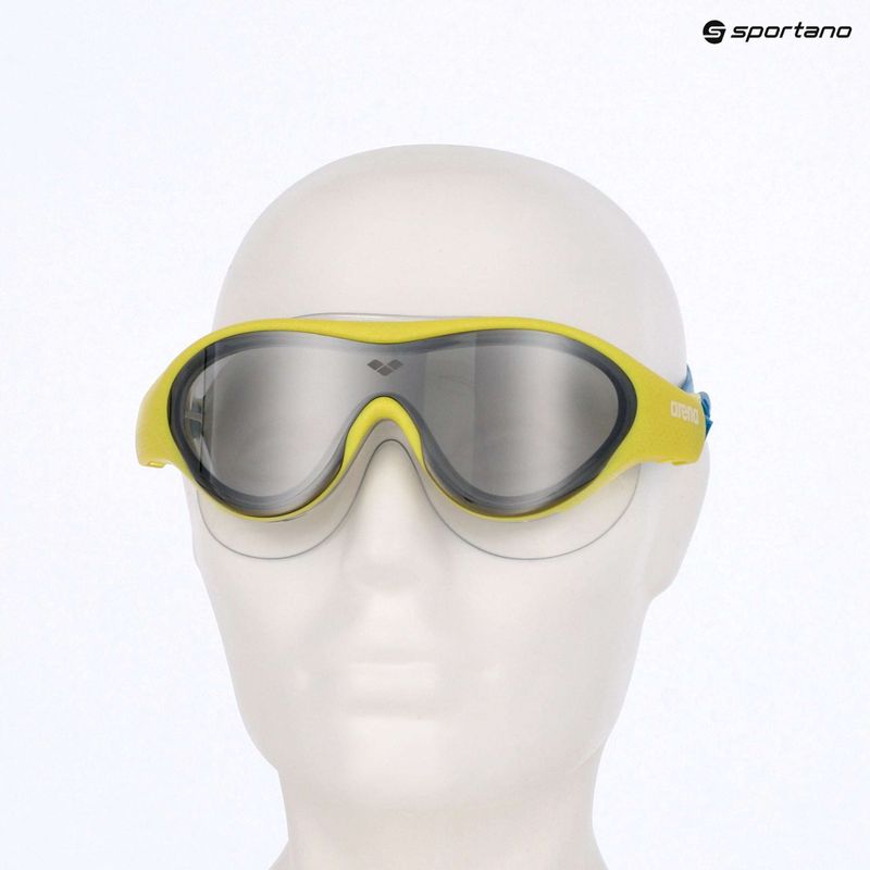 Schwimmbrille Kinder arena The One Mirror Jr silver/soft green/blue cosmo 9