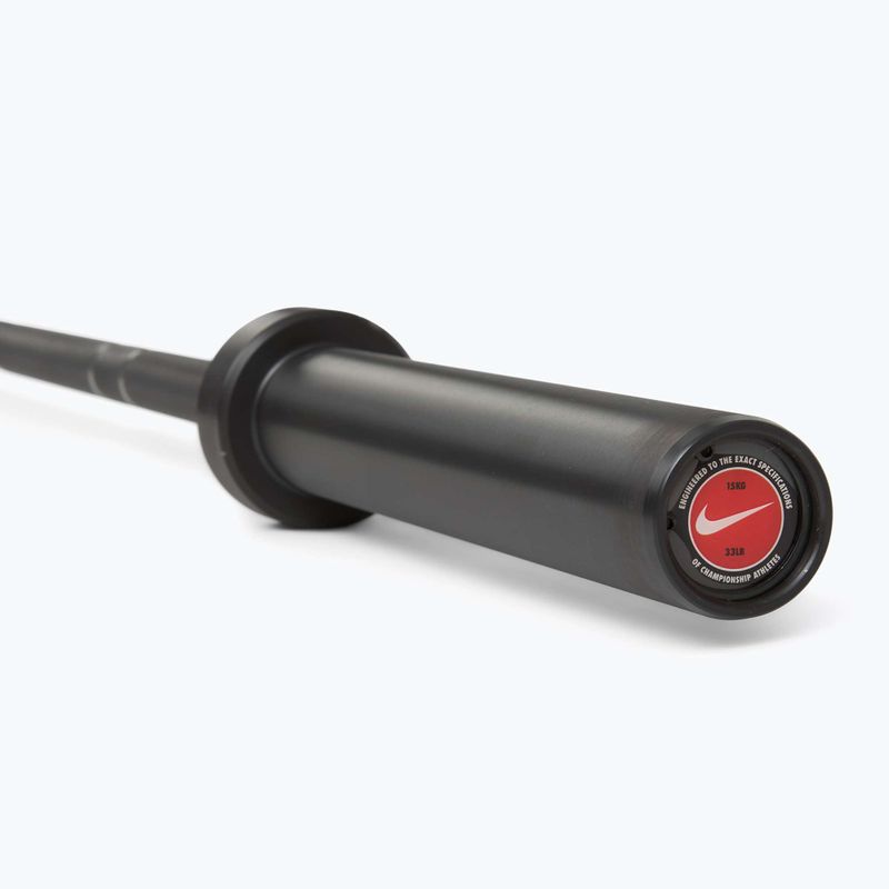 Gerade Langhantelstange Nike Strength Coated Premium Barbell black just do it 5