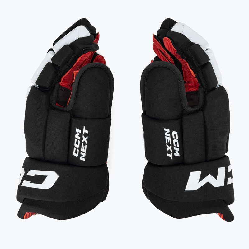 CCM Next SR Eishockeyhandschuhe schwarz/weiss 4