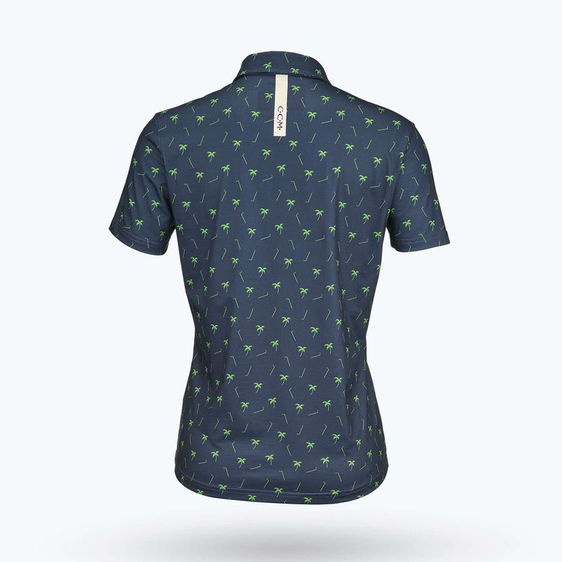 Damen Poloshirt CCM Golf Polo Palms dark mint 2
