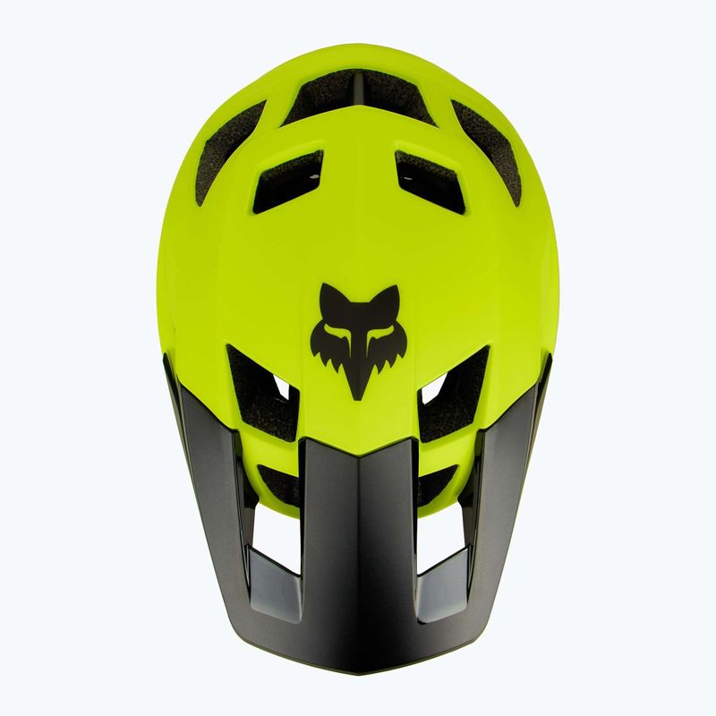 Fox Racing Dropframe Fahrradhelm fluoreszierend gelb 5