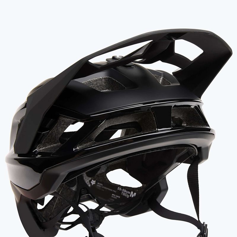 Fox Racing Speedframe Pro mattschwarzer Fahrradhelm 6