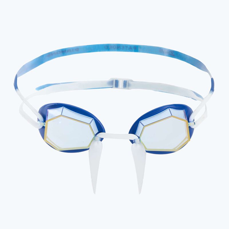 Zoggs Diamond Titanium blau/weiß/spiegelvergoldet Schwimmbrille 2