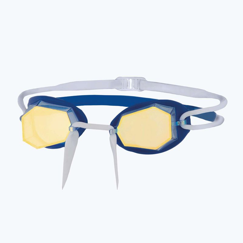 Zoggs Diamond Titanium blau/weiß/spiegelvergoldet Schwimmbrille 5